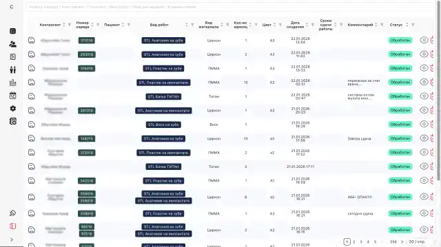 Сервис оркестрации заявок для сети зуботехнических клиник